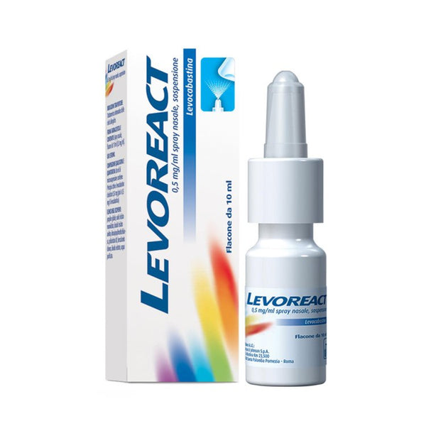 Levoreact Spray Nasale 10 ml 0,5Mg Per Riniti Allergiche