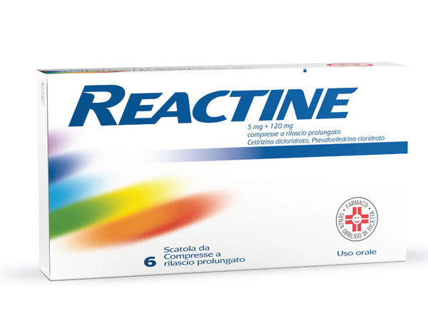 Reactine 6CPR 5Mg +120Mg Rp