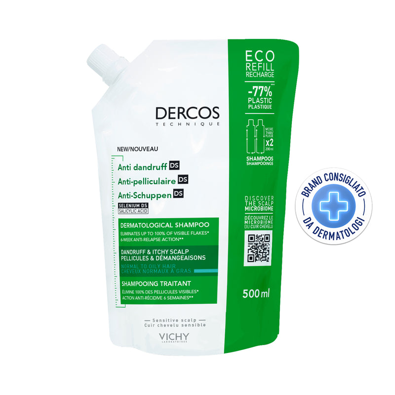 Vichy - Dercos FT Shampoo Antiforfora Eco-Ricarica 500ml