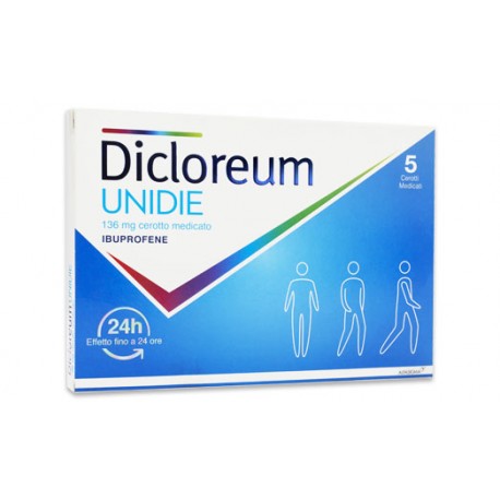 Dicloreum Undie 5 cerotti 136 mg