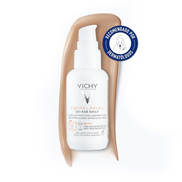 Vichy - Capital Soleil Uv-Age Daily Water Con Colore SPF50+ 40ml