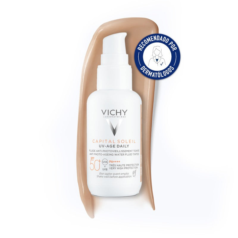 Vichy - Capital Soleil Uv-Age Daily Water Con Colore SPF50+ 40ml
